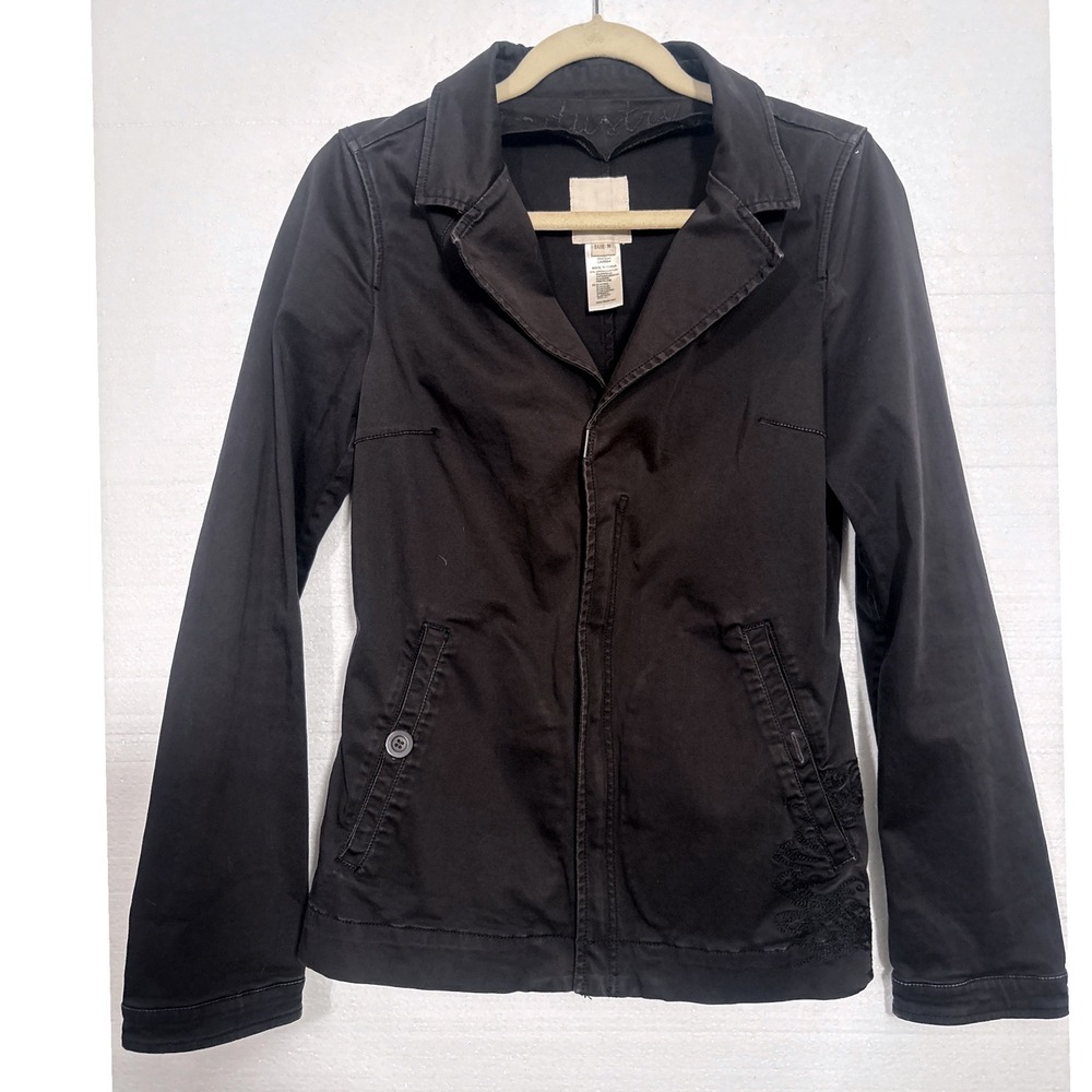 Diesel Jacket Women M Black Moto Utility Y2K Industry Asymmetric Zip blazer